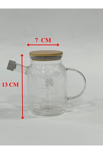 isra kristal Glass Oil Bottle with Bamboo Lid – Leak-Proof and Heat-Resistant Oil Container - Modern Design Glass Oil Dispenser