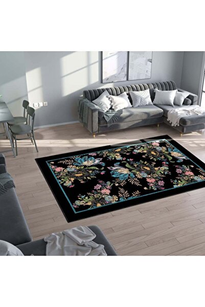 Rose'n Home Arte DS286 Klasik Çiçek Desenli Dekoratif Dokuma Halı