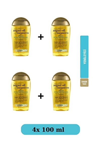 OGX Argan Oil Of Morocco Saç Bakım Yağı 100 Ml 4 Adet