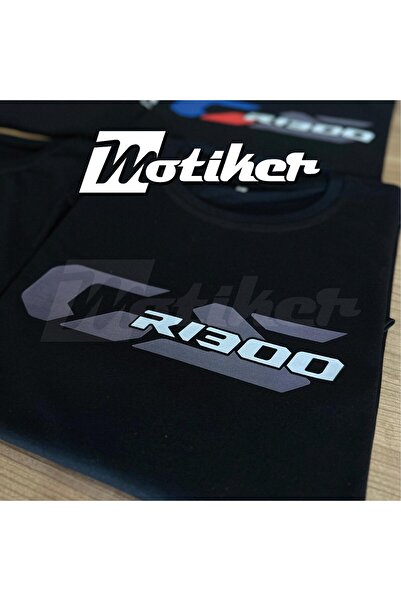 Motiker BMW R1300 GS T-shirt Tasarım Modeli Beyaz Gri