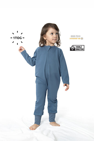 Zuppers 1 Tog Sleeping Bag with Children's Booties - Indigo