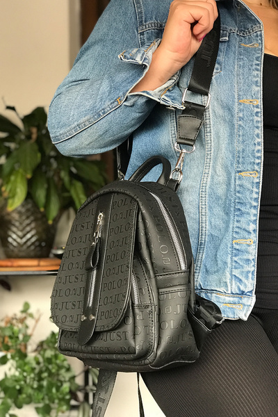 Just Polo Multi-Compartment Lined Adjustable Strap Women's Backpack 4058-gd