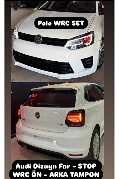 Bosch Polo AUDİ DİZAYN FAR & STOP + WRC ÖN ARKA YAN TAMPON SETİ 2009-2017 uyumlu