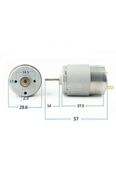 ROBİZ RS380 DC Motor 20000 RPM Yüksek hızlı DC 18V DIY RC Oyuncak Model Araba Bot Helikopter Vakum Fan Ele