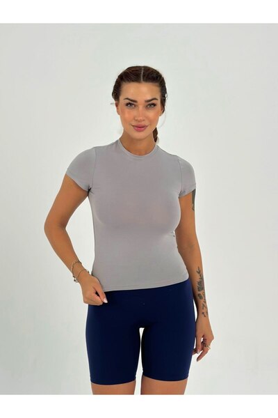 Maison La Femme Dámské tričko přiléhavého střihu Crop