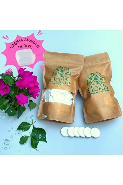LİORİS Sıkıştırılmış Doğal Alkolsüz Tablet Mendil 300' lu paket