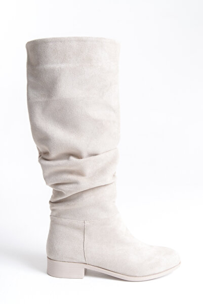 MARSEDO Жіночі круглі черевики на підборах Stela бежеві замшеві