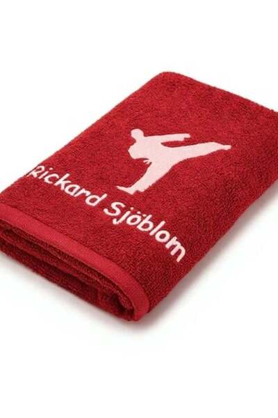 Atölye Müge İsimli Tekvando Temalı Antreman Havlusu 50x90 cm