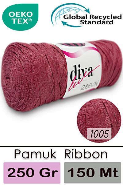 Diva İplik Diva Ribbon 1005 Темно-лососевий