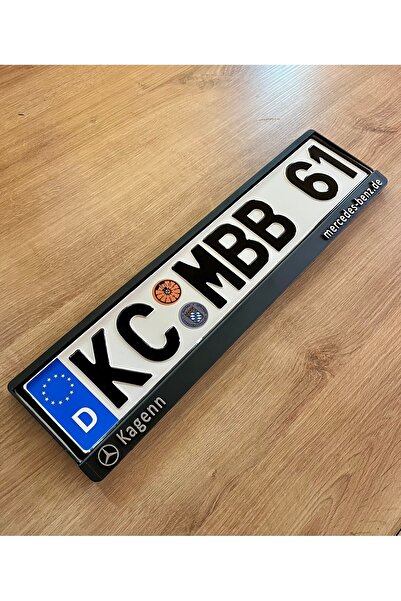 MERCEDES Araçlara uyumlu Kagenn Premium Alman tip Çift plakalık 2 adet