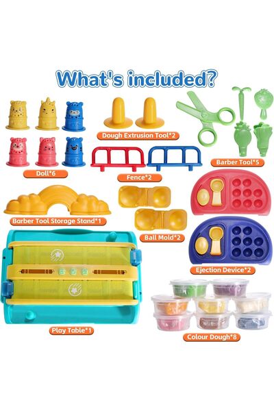 Joynix Creative Plasticine Set with Conveyor Belt, Characters, Catapult and Accessories