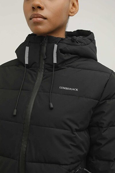 lumberjack APRESKI COAT B7 Kadın Mont 101398817-1SIYAH