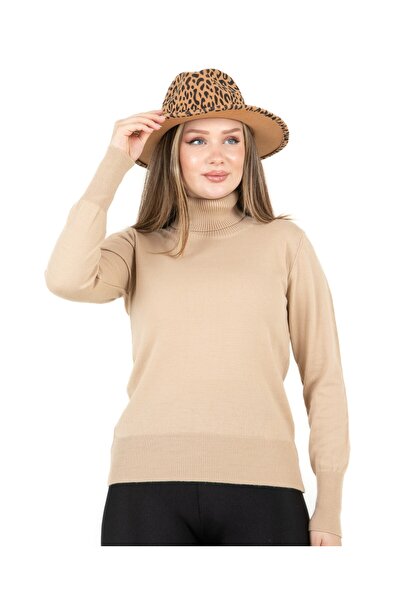 Sortie Turtleneck Basic Sweater Beige