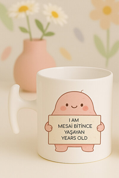 Witchy Co I Am Mesai Bitince Yaşayan Years Old Yazılı Komik Kupa Bardak, Hamm...