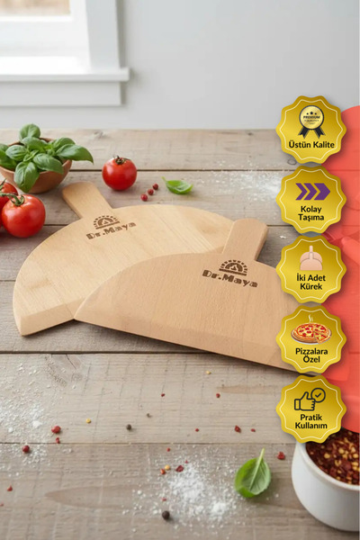 Dr.Maya Taş Fırın Uyumlu 2'li Pizza Kürekleri