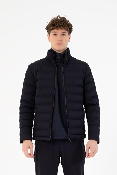 GMG FIRENZE Fermuarlı Slim Fit Şişme Erkek Mont