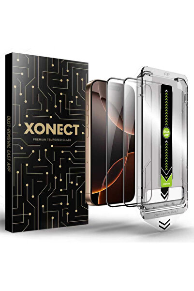 XONECT Screen Protector for iPhone 16 - 9H Tempered Glass, HD Clear, 2-Pack
