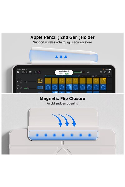 Cat - Cot Cat-Cot iPad Smart CaseT45 for iPad air 11(2024/25)air4/5/6/7-Leather Tablet Cover,Internal PenSlot.