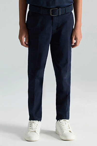 Hemington Pamuklu Lacivert Chino Çocuk Pantolon
