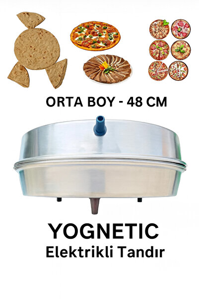 YOGNETIC Elektrikli Tandır | Ekmek Yapma Makinesi Çok Amaçlı Pişirici (PİZZA, LAHMACUN, GÖZLEME)