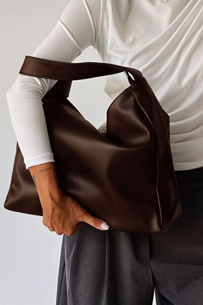 RumyaCollection Geantă Hobo Pinterest pentru femei, pentru mână și umăr, maro...