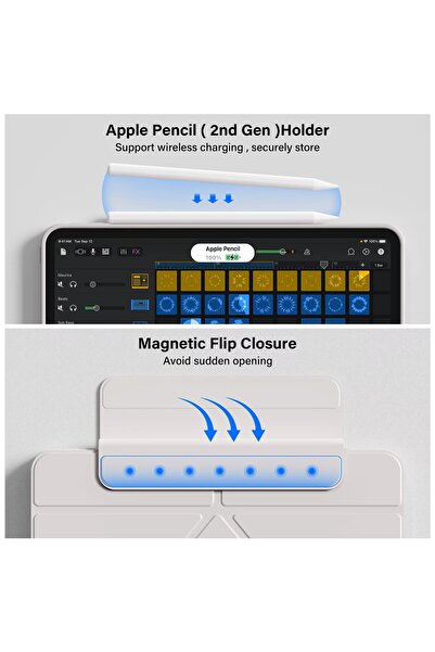 Cat - Cot Cat-Cot iPad Smart CaseT45 for iPad 10th Generation(2022)-Leather Tablet Cover / Internal Pen Slot.