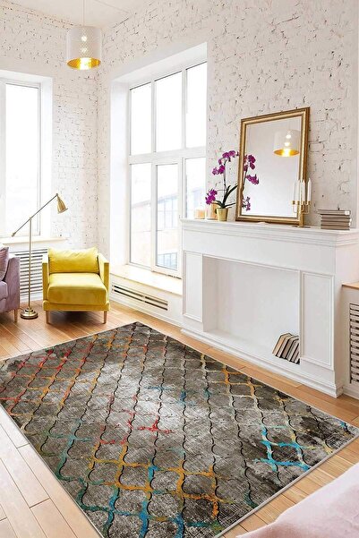 Homefesto Dekoratif Pamuklu Dokuma Taban  Halı