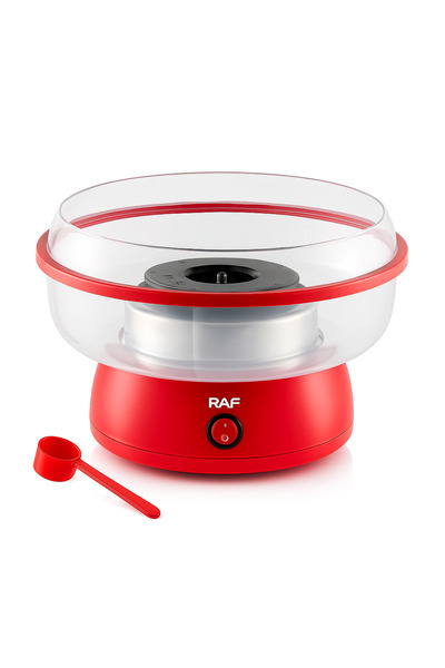 TEHNOSHOP Cotton candy machine 500W, red white, compact, parties