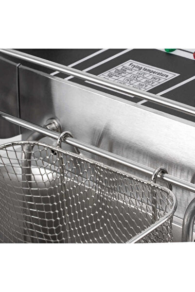 TEHNOSHOP Friteuza inox RAF 5.5L, 2500W, termostat reglabil