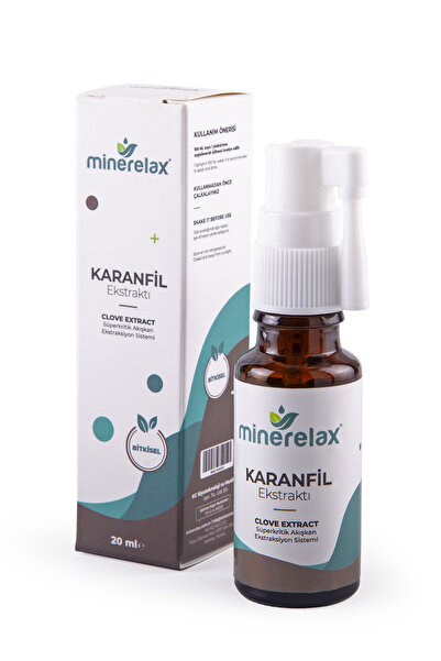 Minerelax Karanfil Ekstraktı %100 Doğal Konsantre Sprey 20 ml Süperkritik Tek...