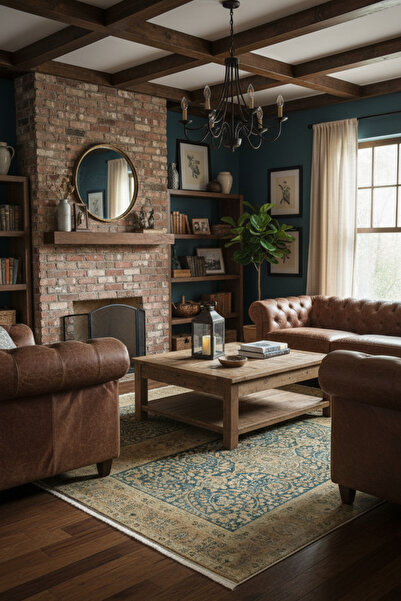 Rose'n Home Arte DS001 Vintage Klasik Desenli Dekoratif Dokuma Halı