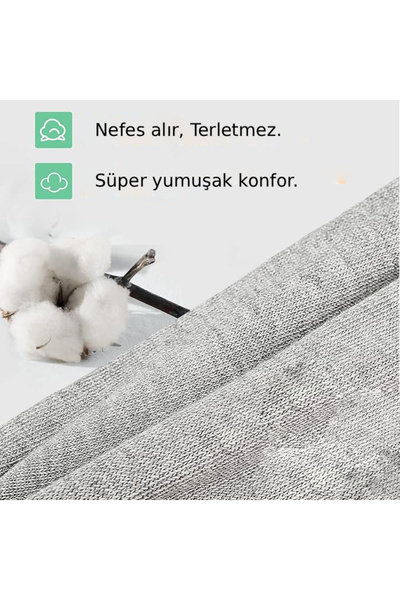 Lvari Unisex 12 Çift Pamuklu Görünmez Sneaker Çorap Gri - Spor Ayakkabı Çorabı