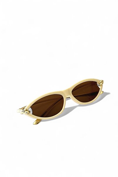 COOLANDBETTER Cat Eye Women's Sunglasses with Ren Knopline Metal Handle |   Uv400, Metal Knot Handle Detail