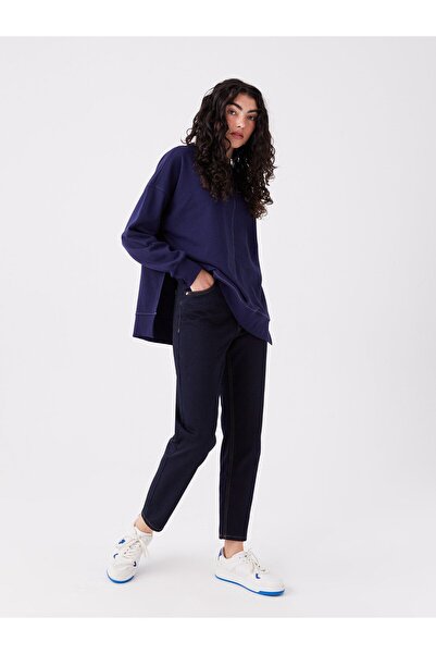 LC Waikiki Yüksek Bel Mom Fit Kadın Jean Pantolon