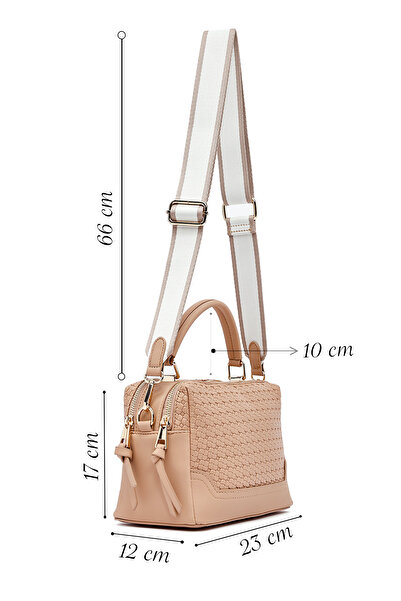 Derimod Women's Mink Printed Long Strap Shoulder Bag 25Sbd263626