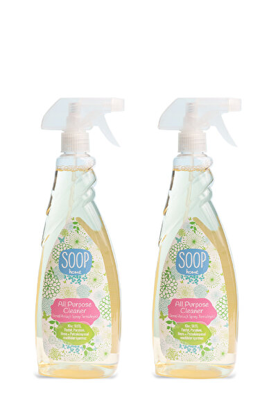 SOOP Genel Temizleyici Spreyi 2x 750 Ml | Bitkisel Yağ Bazlı Sabun | İz Ve Le...