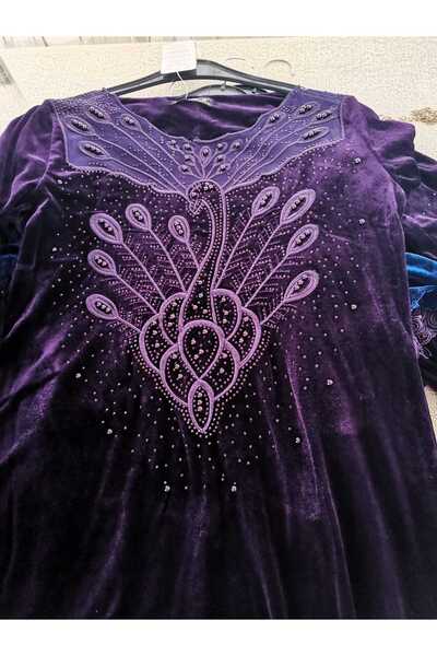 yavuzshop kadife elbise