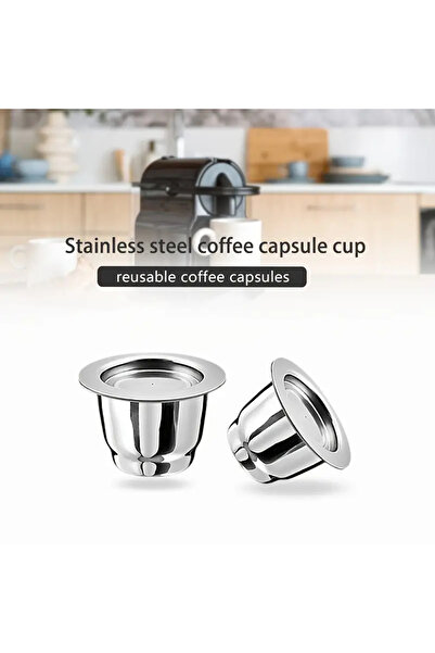 SONREYON 1 Adet Doldurulabilir Nespresso Uyumlu Çelik Kahve Kapsülü ( Yeni Model )