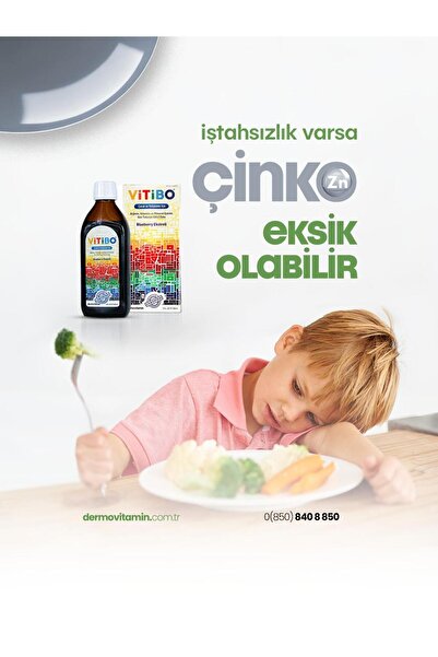 Dermovitamin Vitibo Arjinin Vitamin ve Mineral İçeren Çocuk Şurubu 150 ml
