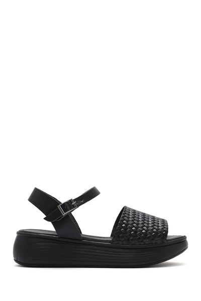 Derimod Sandale din piele naturală cu talpă groasă împletită cu curele la gle...