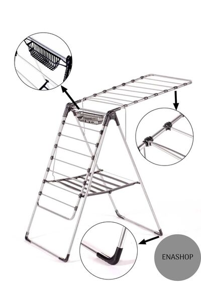 Genel Markalar Büyük Boy Çamaşır Kurutmalık Ekstra Sağlam Kurutma Askısı