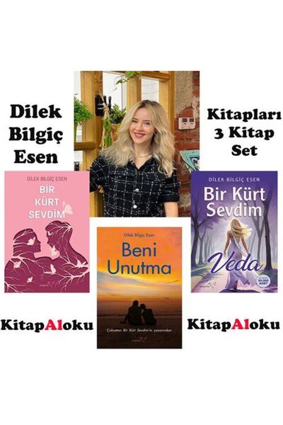 Müptela Yayınları Dilek Bilgiç Esen Kitapları Bir Kürt Sevdim Romanları & Beni Unutma 3 Kitap Set