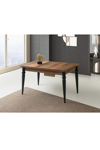 Evistro Yandan Açılır Büyüyen Yemek Masası Ceviz 80x120cm SADECE MASA FİYATIDIR