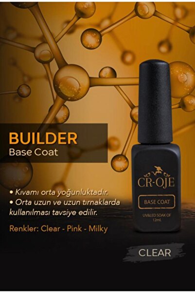 CROJE KALICI OJE Buılder Base Coat - Clear ( 12 ml. )