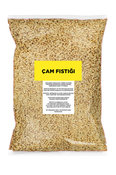 BY ORGANİK ÇAM FISTIĞI İÇİ 100 GR ( Dolmalık Fıstık )