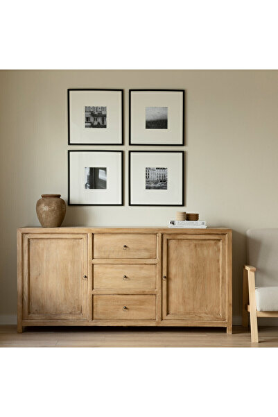 Creawood Rustik Masif Ahşap Konsol 160x88