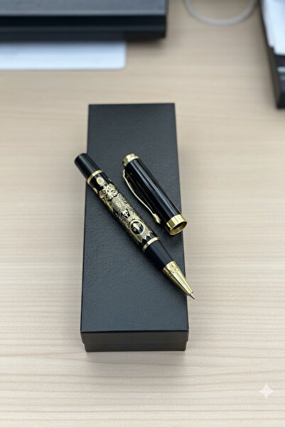 Mio Life Osmanlı Tuğralı Kalem Kişiye Özel Altın Kabartmalı