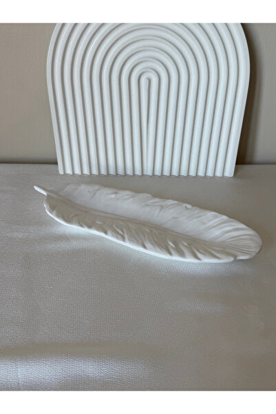 N&E Studio Minimalist Tüy Formunda Dekoratif Takı / Anahtar Tabağı