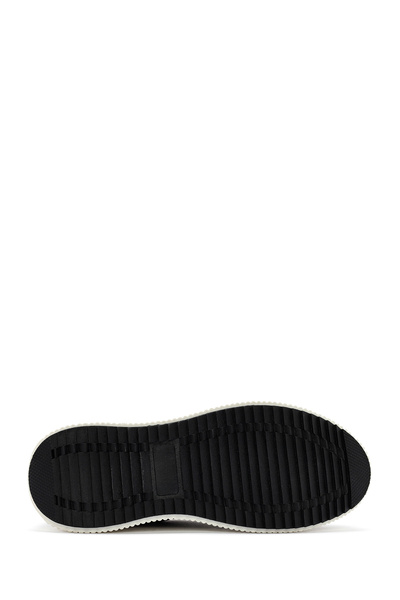 Derimod Kadın Siyah Bağcıklı Deri Sneaker 24WFD43076F