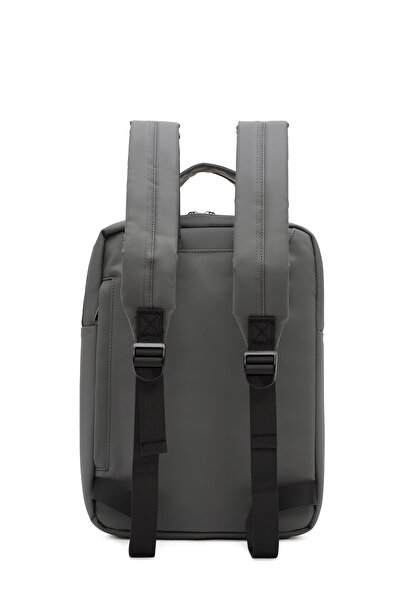 Derimod D-Pack Unisex Gri Kumaş Sırt Çantası 24SBD30026F